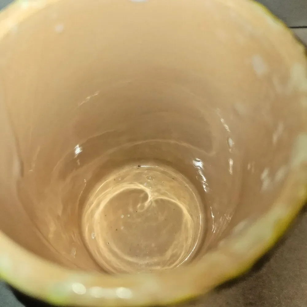 Signed Livia Gorka Mid Century Modern Hungarian Studio Pottery Vase Cup MCM